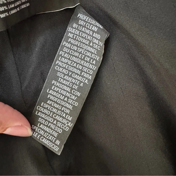 RARE Ralph Lauren Black Label Made in Italy Leather Trim Blazer Jacket Size 2 - Picture 12 of 13